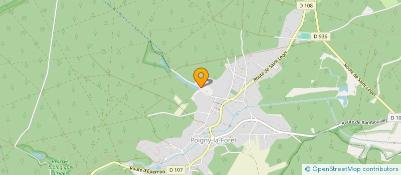 localisation de l'entreprise MONSIEUR MICHEL PERRIN à POIGNY-LA-FORET