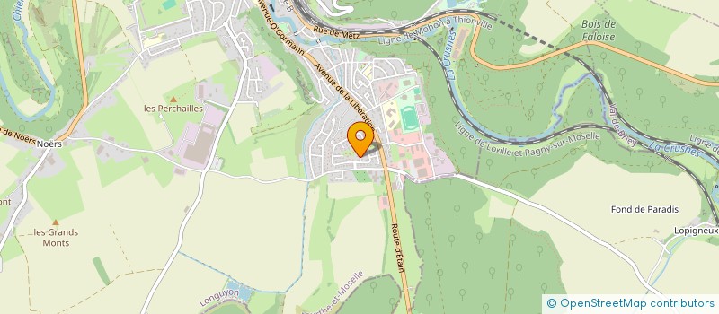 localisation de l'entreprise MONSIEUR MICHEL PERRIN  LONGUYON