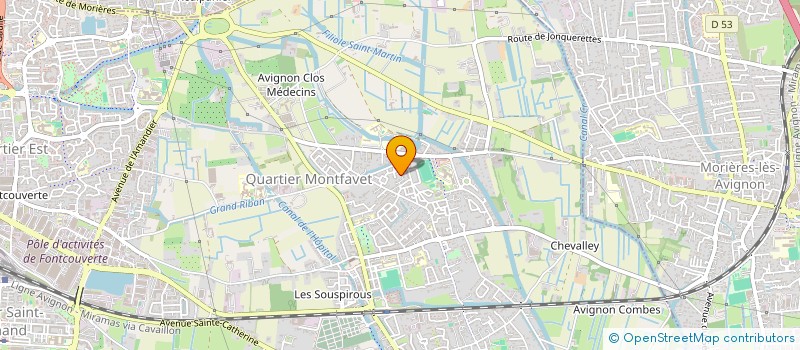 localisation de l'entreprise MONSIEUR MICHEL PERRIN  AVIGNON