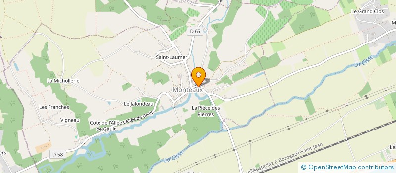 localisation de l'entreprise MONSIEUR MICHEL PERSONNE  MONTEAUX