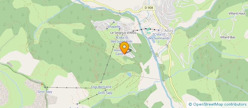 localisation de l'entreprise MONSIEUR MICHEL PETIT à ALLOS