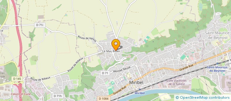 localisation de l'entreprise MONSIEUR MICHEL PETIT à MIRIBEL