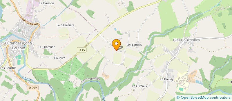 localisation de l'entreprise MONSIEUR MICHEL PETIT à GIEL-COURTEILLES