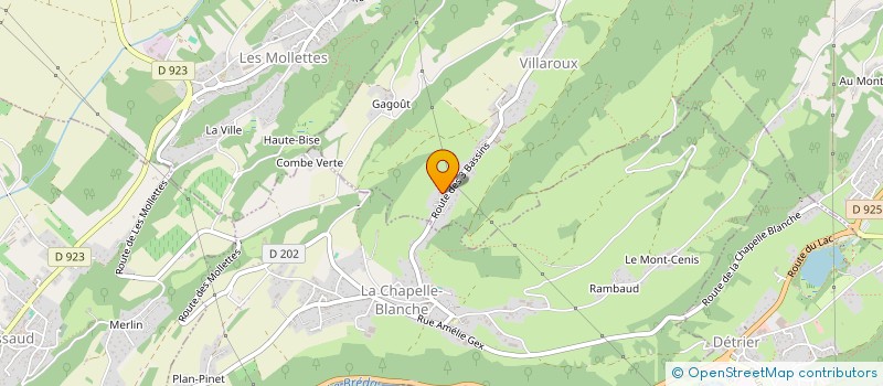 localisation de l'entreprise MONSIEUR MICHEL PETIT  VILLAROUX