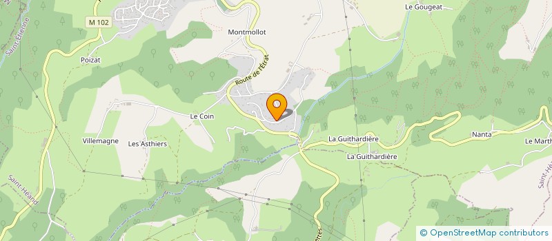 localisation de l'entreprise MONSIEUR MICHEL PETIT-MAIRE  SAINT-HEAND