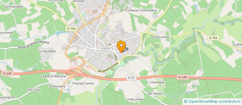 localisation de l'entreprise MONSIEUR MICHEL PETITEAU à VALLET
