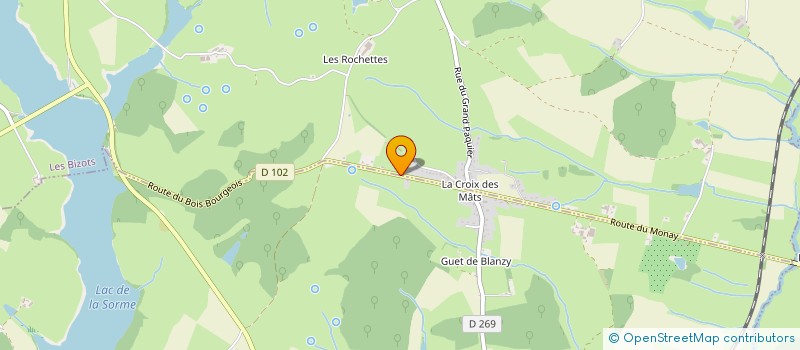 localisation de l'entreprise MONSIEUR MICHEL PETITJEAN  ST SYMPHORIEN DE MARMAGNE