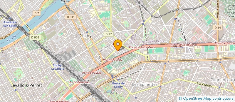 localisation de l'entreprise MONSIEUR MICHEL PEUCH à CLICHY