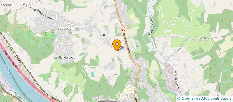 localisation de l'entreprise MONSIEUR MICHEL PEYRE  SEYSSUEL