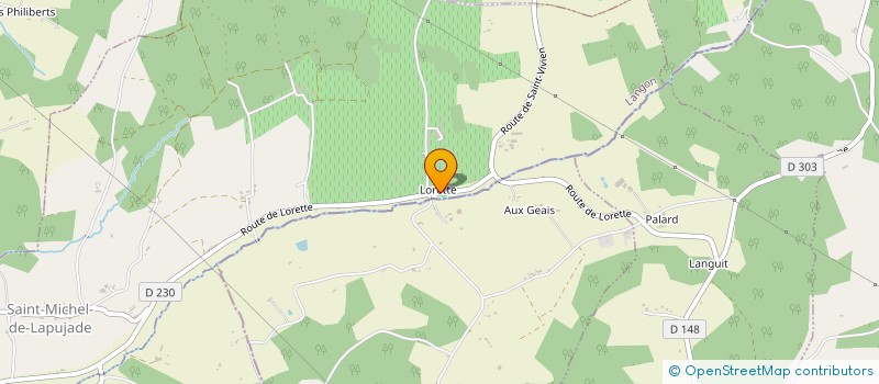 localisation de l'entreprise MONSIEUR MICHEL PEYROT  SAINT-MICHEL-DE-LAPUJADE