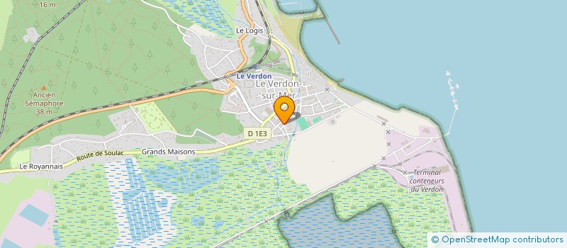 localisation de l'entreprise MONSIEUR MICHEL PEYRUSE  LE VERDON-SUR-MER