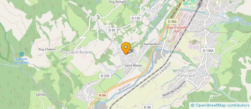 localisation de l'entreprise MONSIEUR MICHEL PEYTHIEU à BRIANCON