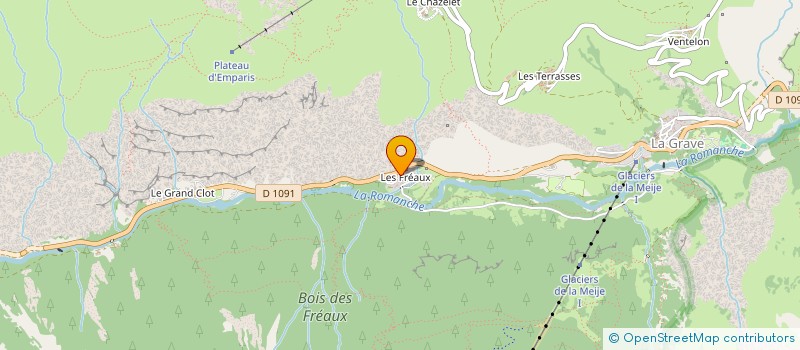 localisation de l'entreprise MONSIEUR MICHEL PIC  LA GRAVE