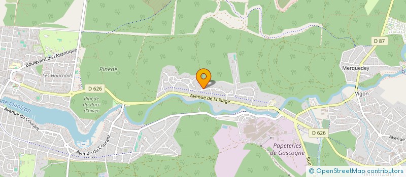 localisation de l'entreprise MONSIEUR MICHEL PICABEA  MIMIZAN