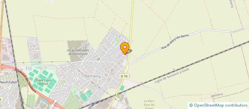 localisation de l'entreprise MONSIEUR MICHEL PICARD  BETHENY