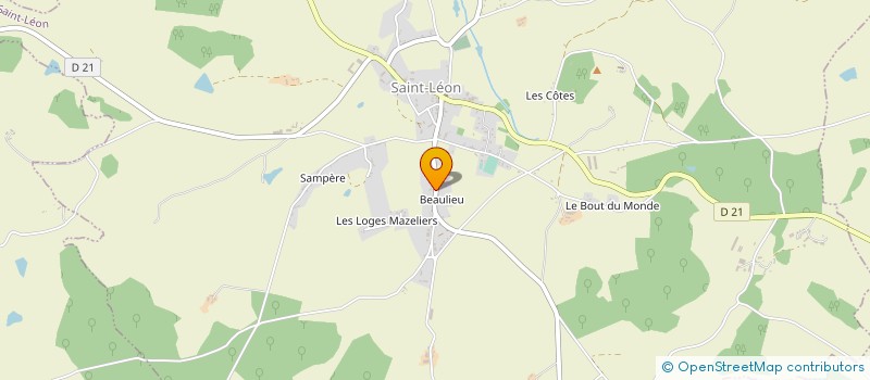 localisation de l'entreprise MONSIEUR MICHEL PICARD à SAINT-LEON