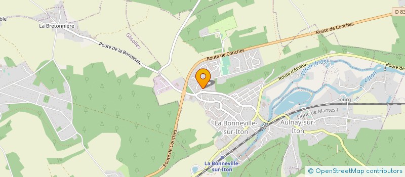 localisation de l'entreprise MONSIEUR MICHEL PICARDAT  LA BONNEVILLE-SUR-ITON