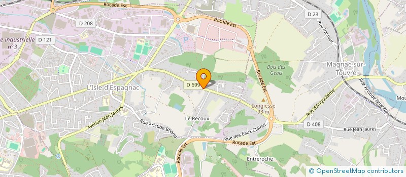 localisation de l'entreprise MONSIEUR MICHEL PIERRE  L'ISLE-D'ESPAGNAC