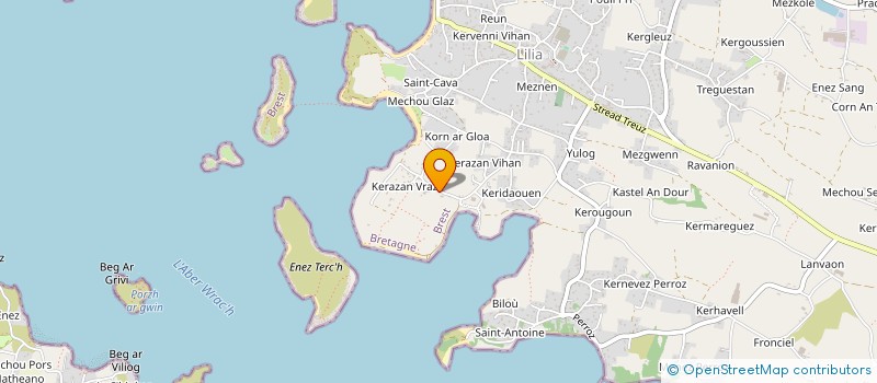 localisation de l'entreprise MONSIEUR MICHEL PIETRZAK  PLOUGUERNEAU