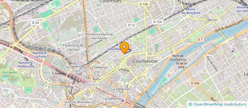 localisation de l'entreprise MONSIEUR MICHEL PIGEON à COURBEVOIE