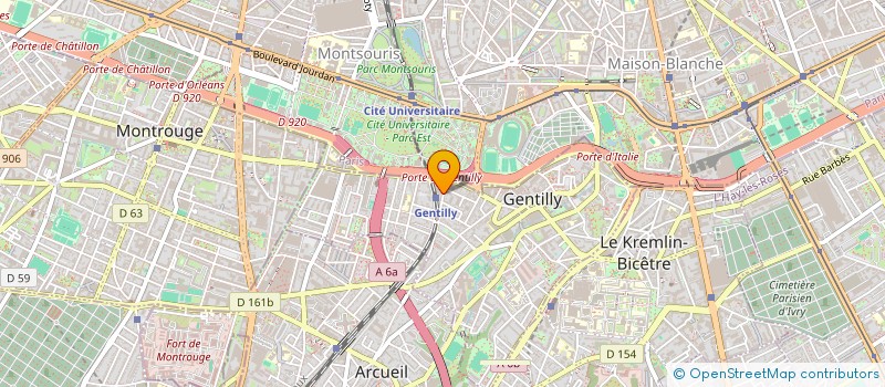 localisation de l'entreprise MONSIEUR MICHEL PILATE  GENTILLY