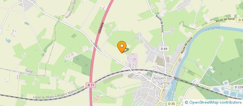 localisation de l'entreprise MONSIEUR MICHEL PILON  NOYEN SUR SARTHE