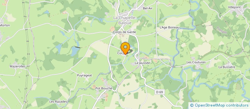 localisation de l'entreprise MONSIEUR MICHEL PINARD à LA CHAPELLE-BALOUE