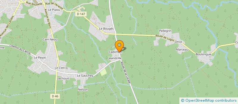 localisation de l'entreprise MONSIEUR MICHEL PINAULT  SANGUINET