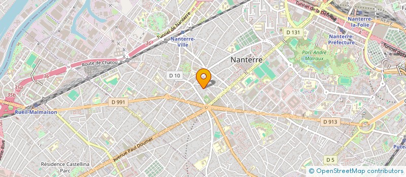 localisation de l'entreprise MONSIEUR MICHEL PINDEVILLE à NANTERRE