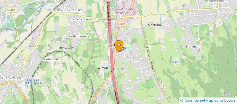 localisation de l'entreprise MONSIEUR MICHEL PINET  LISSIEU