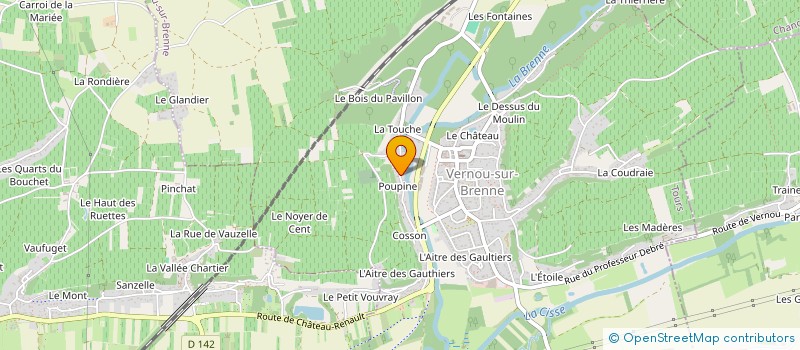 localisation de l'entreprise MONSIEUR MICHEL PINON à VERNOU-SUR-BRENNE