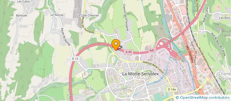 localisation de l'entreprise MONSIEUR MICHEL PIO à LA MOTTE-SERVOLEX