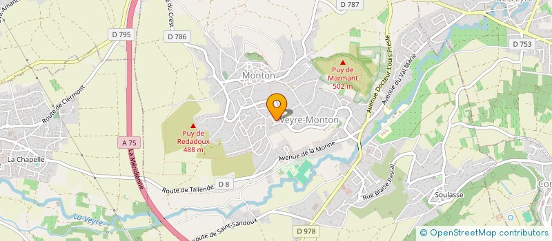 localisation de l'entreprise MONSIEUR MICHEL PIOTTE  VEYRE-MONTON