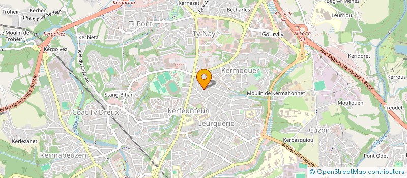 localisation de l'entreprise MONSIEUR MICHEL PIRIOU à QUIMPER