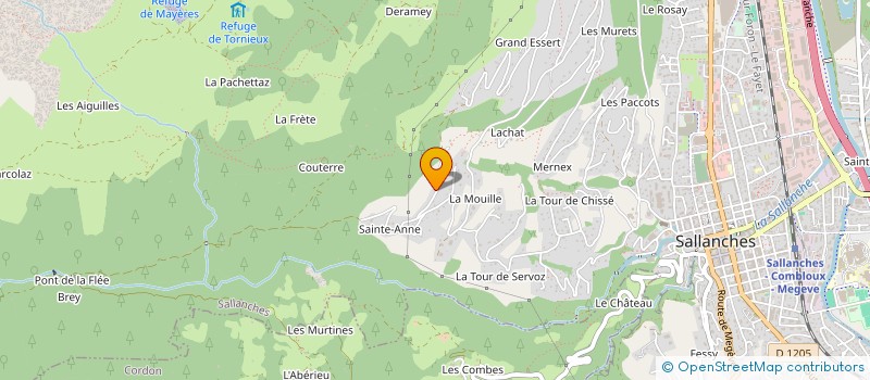 localisation de l'entreprise MONSIEUR MICHEL PISSARD-MANIGUET  SALLANCHES