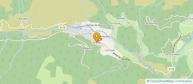 localisation de l'entreprise MONSIEUR MICHEL PLANCHER  LA SOUCHE