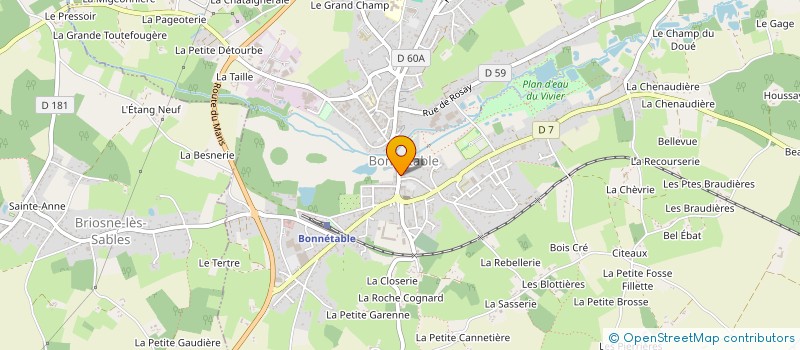 localisation de l'entreprise MONSIEUR MICHEL PLAUD  BONNETABLE