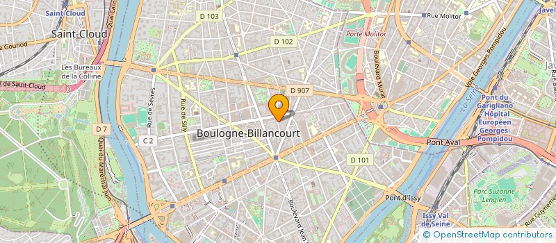 localisation de l'entreprise MONSIEUR MICHEL PLUMEL  BOULOGNE-BILLANCOURT