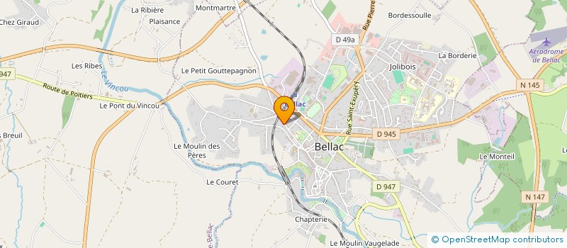 localisation de l'entreprise MONSIEUR MICHEL PODAVINI à BELLAC