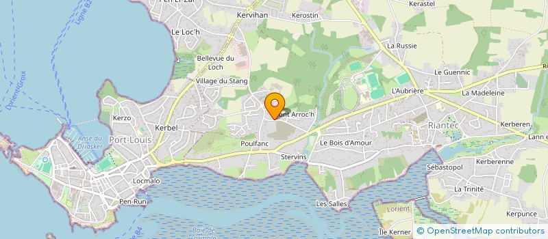 localisation de l'entreprise MONSIEUR MICHEL PODOLAK  RIANTEC