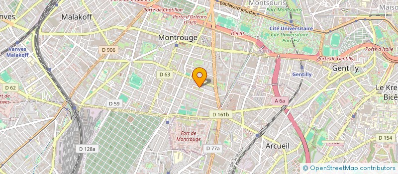 localisation de l'entreprise MONSIEUR MICHEL POGGI à MONTROUGE
