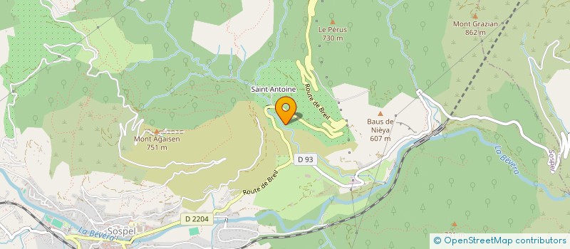 localisation de l'entreprise MONSIEUR MICHEL POGGI  SOSPEL