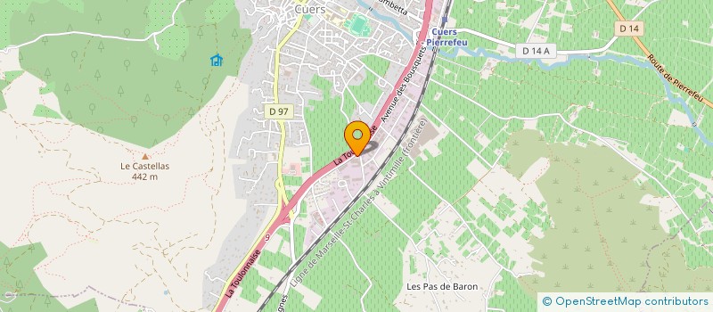 localisation de l'entreprise MONSIEUR MICHEL POGGIO  CUERS