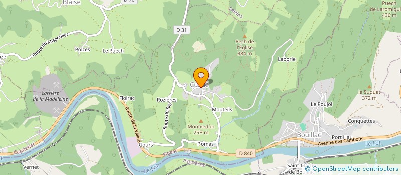 localisation de l'entreprise MONSIEUR MICHEL POGGIOLINI  CUZAC