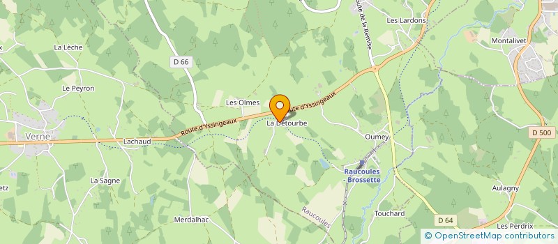 localisation de l'entreprise MONSIEUR MICHEL POINAS  RAUCOULES