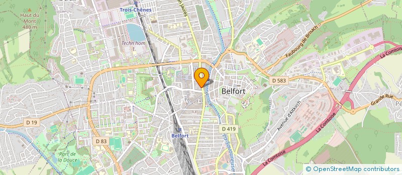 localisation de l'entreprise MONSIEUR MICHEL POIREL à BELFORT