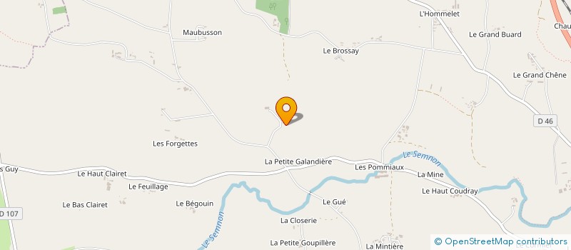 localisation de l'entreprise MONSIEUR MICHEL POIRIER  MARTIGNE-FERCHAUD