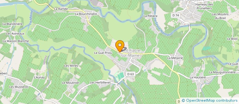 localisation de l'entreprise MONSIEUR MICHEL POIRON à SAINT-FIACRE-SUR-MAINE