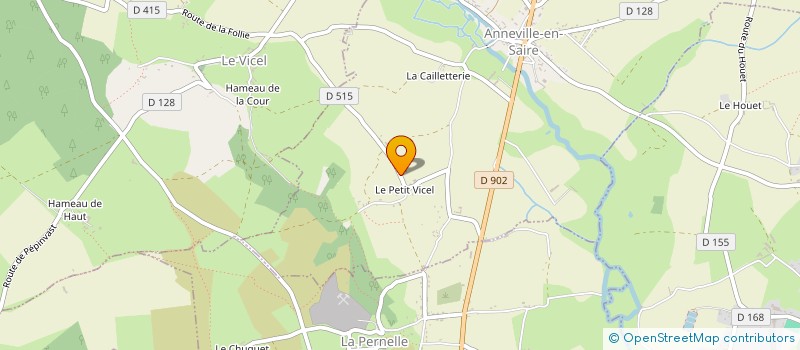 localisation de l'entreprise MONSIEUR MICHEL POITOUT  ANNEVILLE-EN-SAIRE