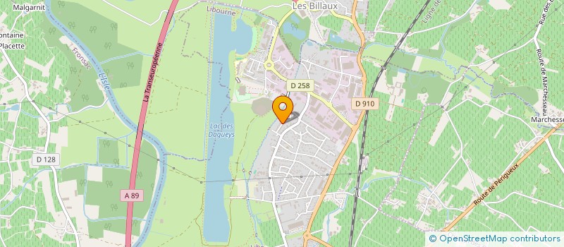 localisation de l'entreprise MONSIEUR MICHEL POIVERT  LIBOURNE